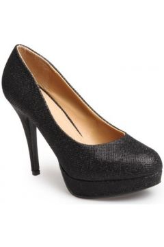 Chaussures escarpins La Modeuse Escarpin Grande Taille Fever Noir(127871237)